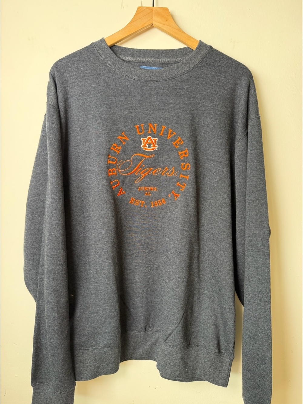 Blue 84 Syracuse Orange Gray Crewneck Sweatshirt Mens Large embroidered
